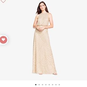 Adriana Papell art deco blouson dress